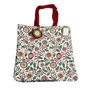 NEW Rachel Ashwell CHRISTMAS TREE ORNAMENT Design Reusable Canvas Tote Bag